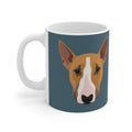Bull Terrier Mug - Bunty - Slate Blue