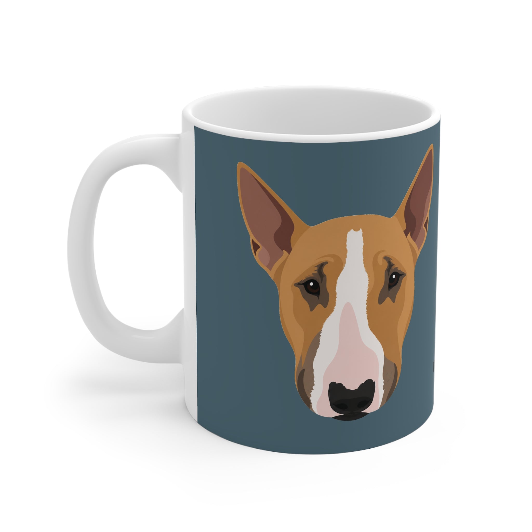 Bull Terrier Mug - Bunty - Slate Blue