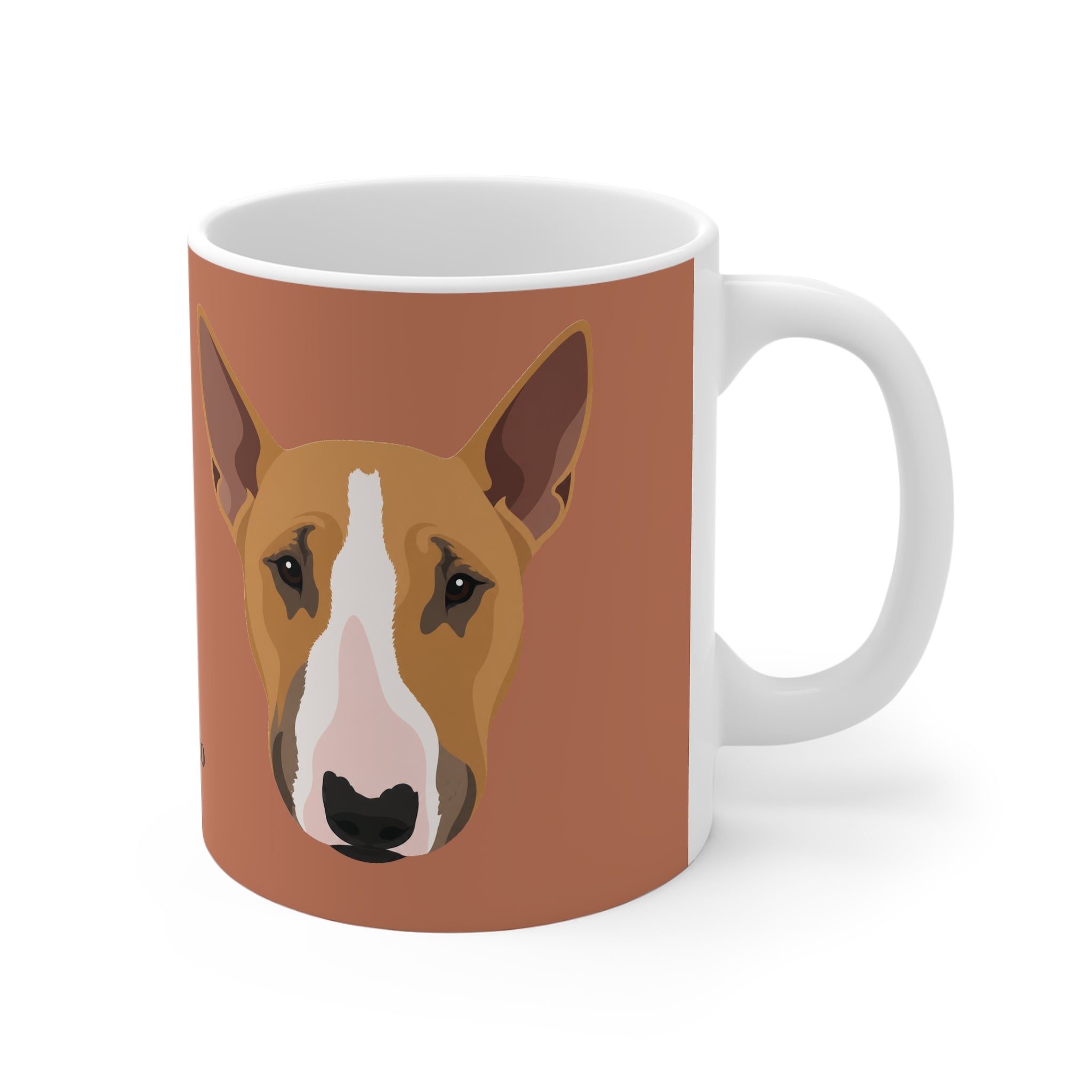 Bull Terrier Mug - Bunty - Burnt Orange