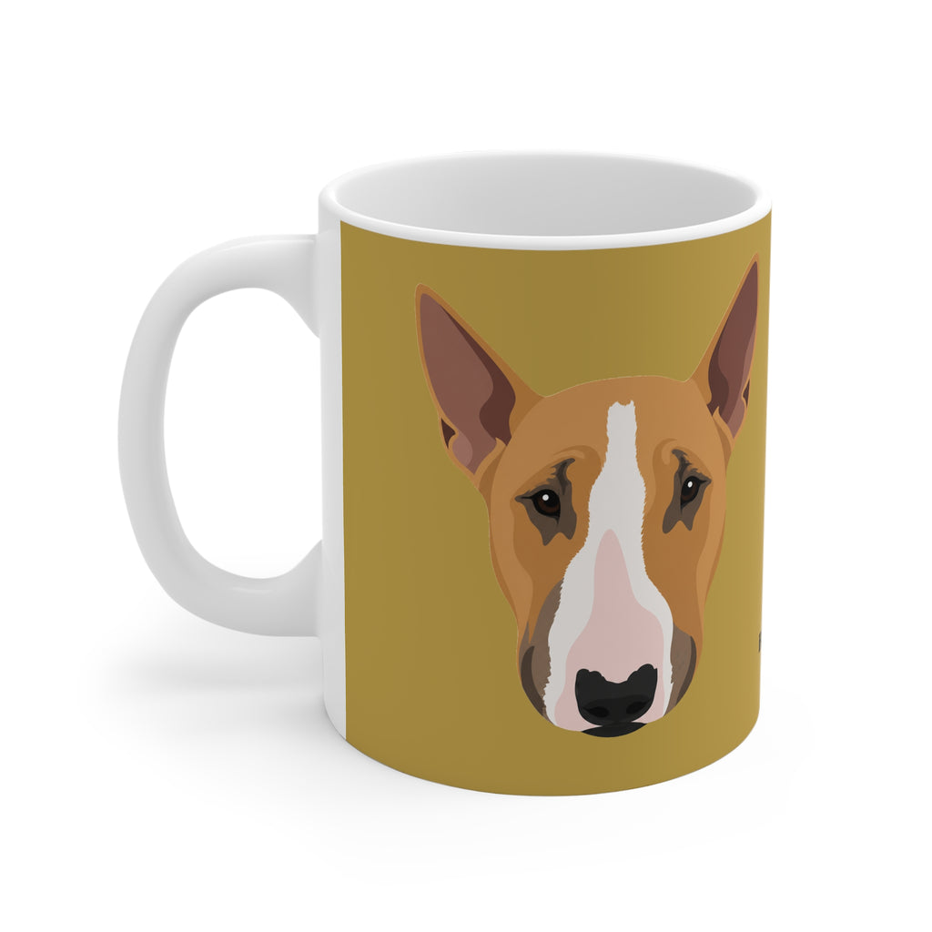 Bull Terrier Mug - Bunty - Mustard
