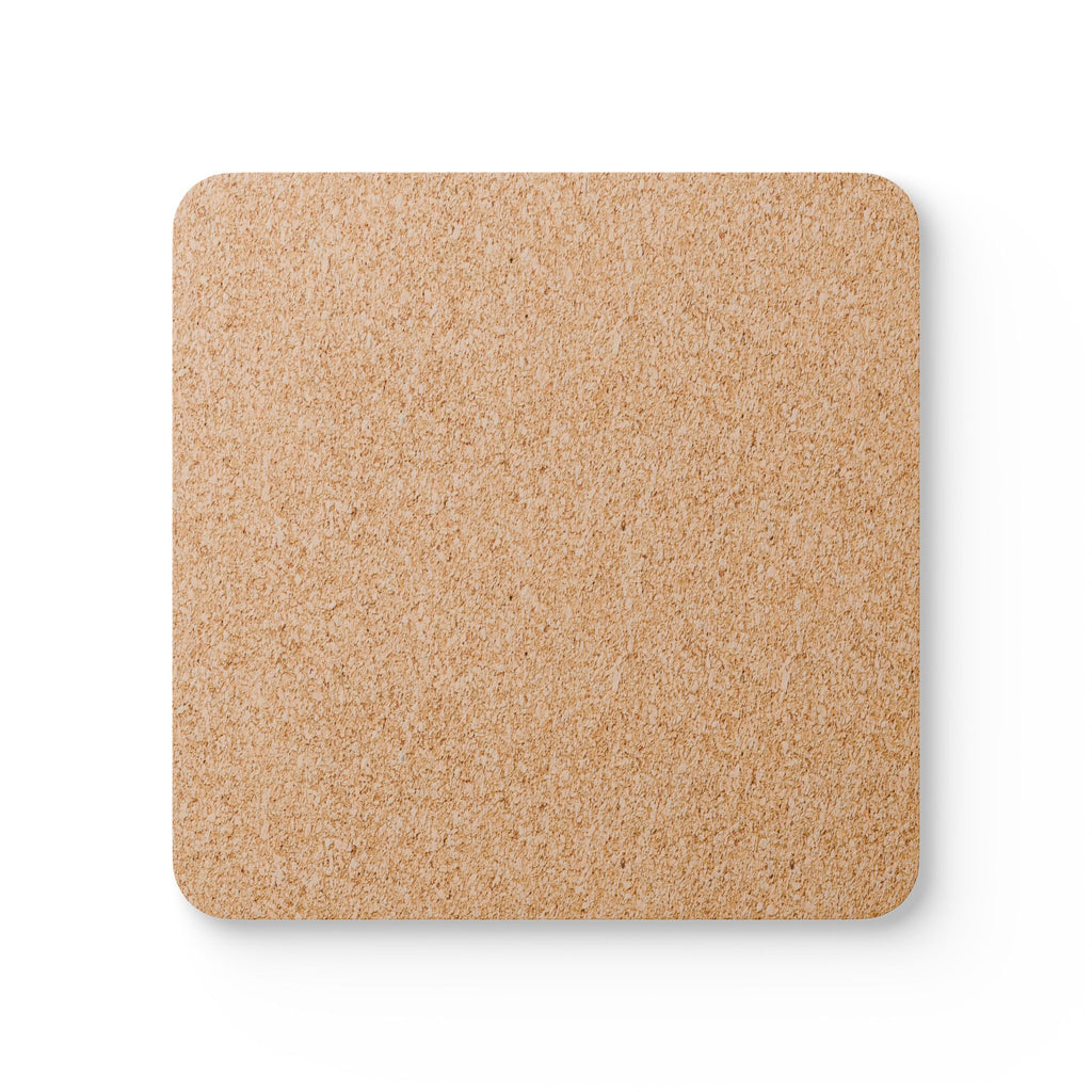 Bull Terrier Cork Coaster Set (4 Pack) - Bunty - Dusty Blue