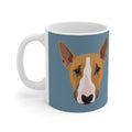 Bull Terrier Mug - Bunty - Dusty Blue