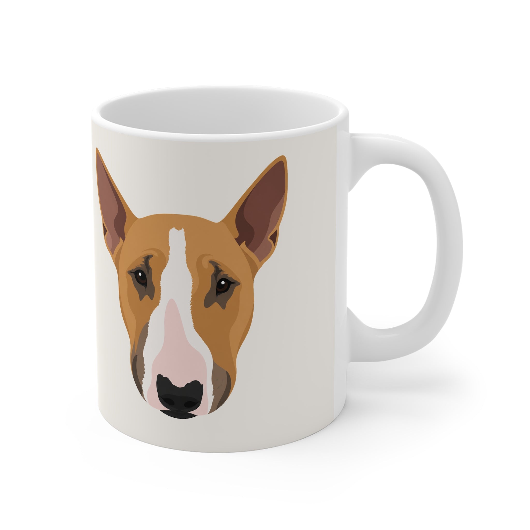 Bull Terrier Mug - Bunty - Warm White