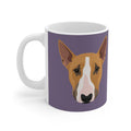 Bull Terrier Mug - Bunty - Plum