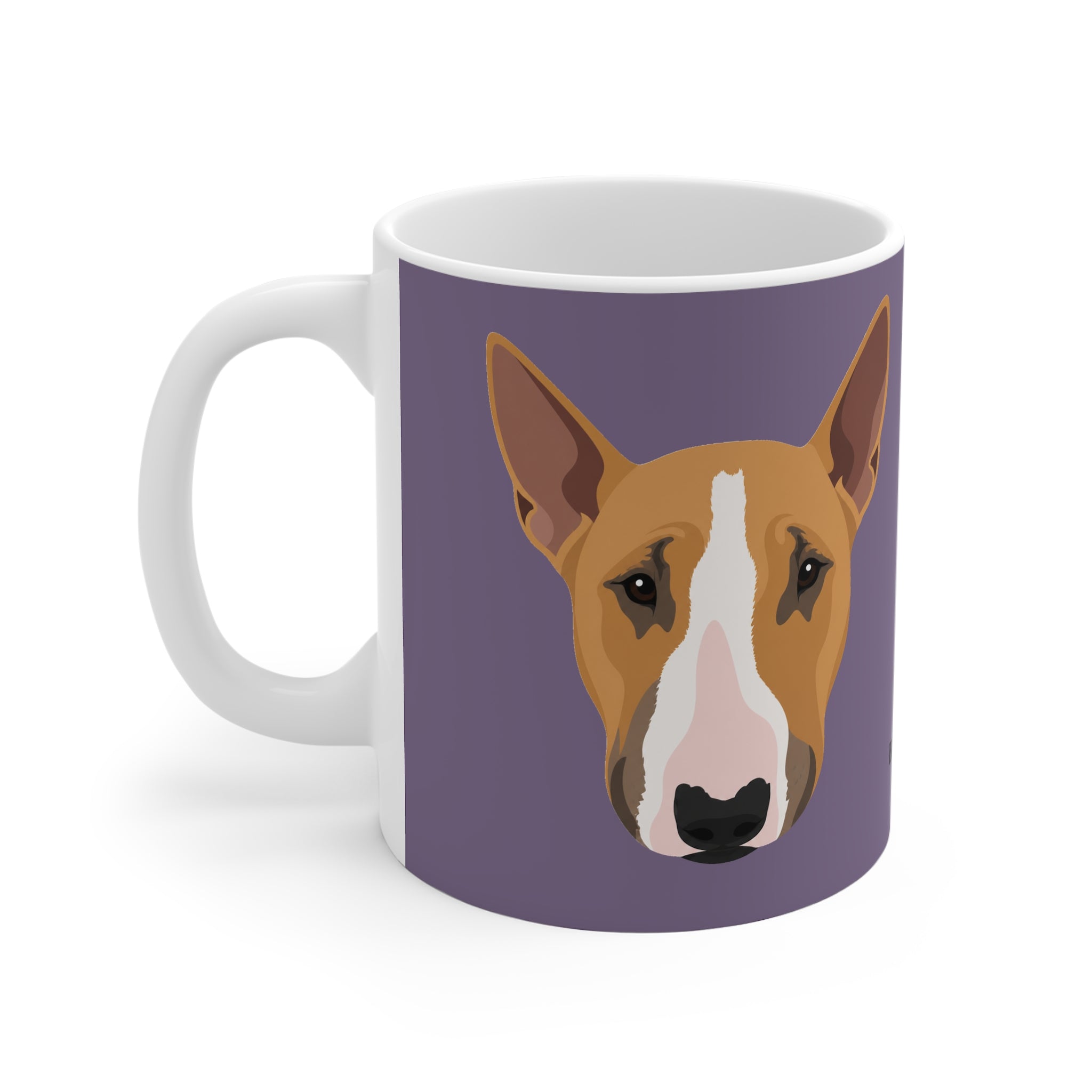 Bull Terrier Mug - Bunty - Plum