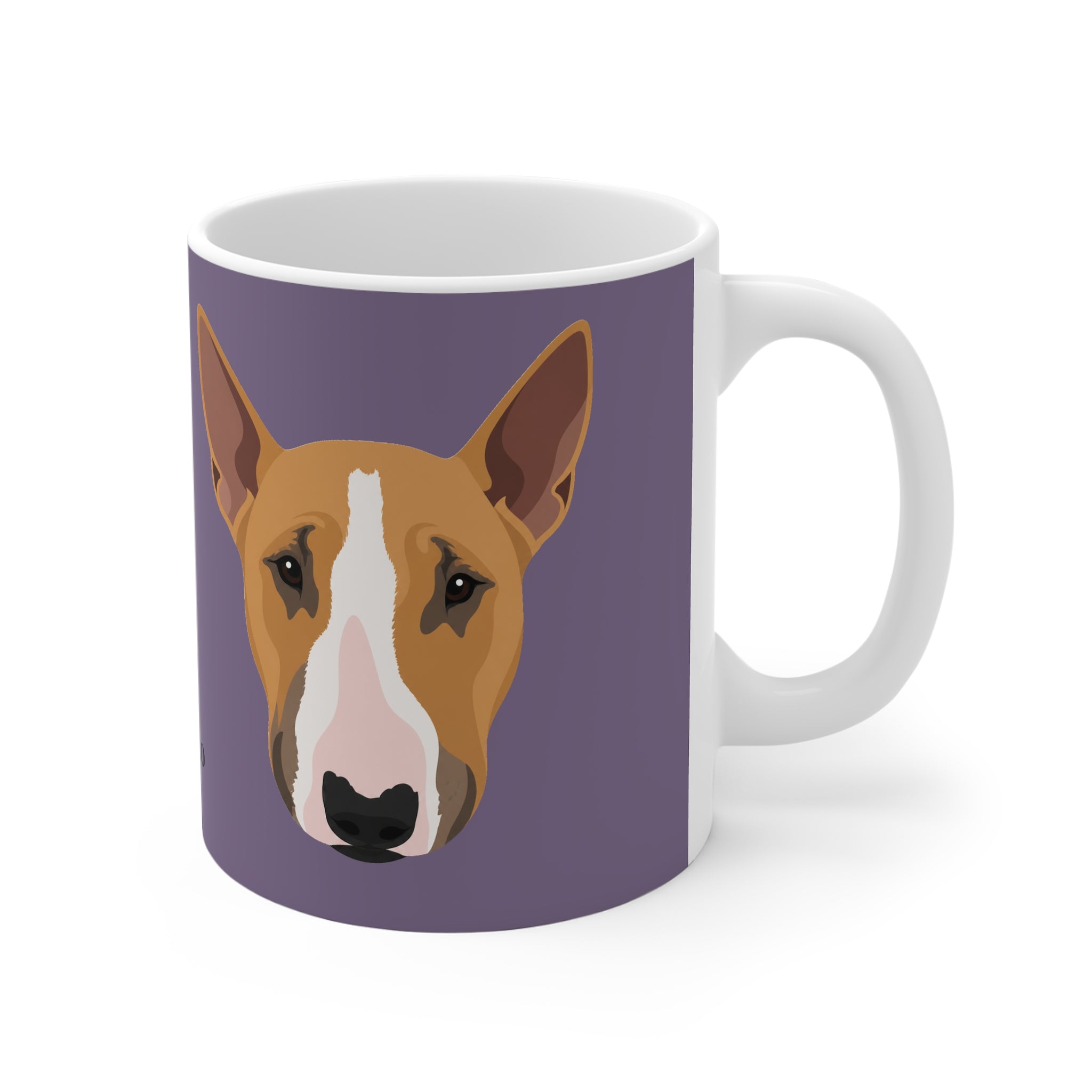 Bull Terrier Mug - Bunty - Plum
